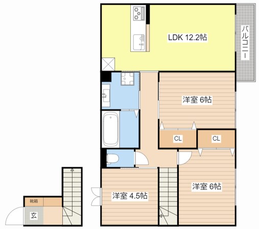 Piedmont比叡の物件間取画像